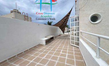 Casa en venta con 4 rec, roof garden con sala y vista a las áreas comunes