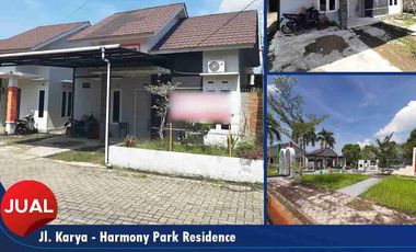 Dijual 1 unit rumah tinggal Jl. Karya - Komp. Harmony Park Residence