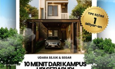 Bukan di Dago Pakar, Tapi Suasa Rumah Seperti Villa dan Udaranya Segar Khas Setiabudi Lembang Bandung Utara!