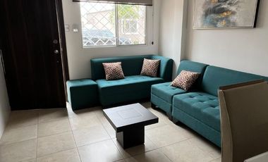 URBANIZACION SANTA CECILIA, VIA ANCON, SANTA ELENA, VENDO PRECIOSA VILLA DE UNA PLANTA TRES DORMITORIOS, FULL AMOBLADA