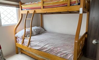 URBANIZACION SANTA CECILIA, VIA ANCON, SANTA ELENA, VENDO PRECIOSA VILLA DE UNA PLANTA TRES DORMITORIOS, FULL AMOBLADA