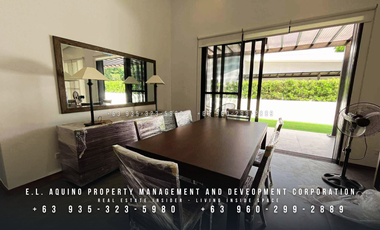 FOR RENT - 3 Bedroom Fully Furnished Bungalow House with Big Backyard for Rent in an Exclusive Subdivision inside Clark Freeport Zone Pampanga