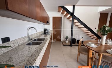 Casa en venta con rooftop en Cholul, Mérida Yucatán 2 recamaras