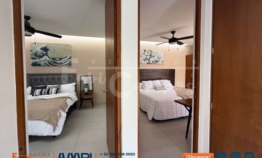 Casa en venta con rooftop en Cholul, Mérida Yucatán 2 recamaras