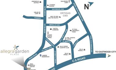 Allegra Garden Place 2BR 54sqm Furnished P32K, Bagong Ilog Pasig