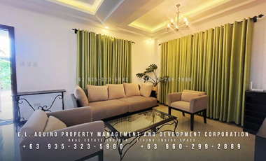 FOR RENT - 5 Bedroom Fully Furnished House with Pool for Rent in Secured Subdivision at Anunas Fil-Am Friendship Highway Angeles City Pampanga