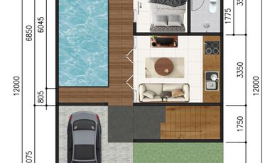 Hanya 3 Menit Pintu Tol Klodran, Homestay dengan Kolam Renang