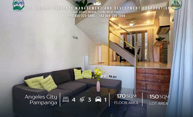 FOR RENT - 4 Bedroom with 3 Bathrooms Fully Furnished House for Rent in Anunas Angeles City Pampanga