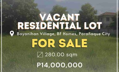 Residential Lot for sale in B. F. Homes, Parañaque City