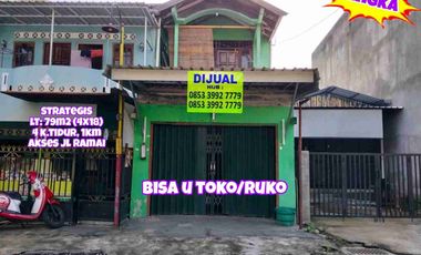 Rumah Strategis Jogja Bisa Toko Ruko di Gowok Caturtunggal Sleman dkt Amplaz UIN Ambarukmo dst