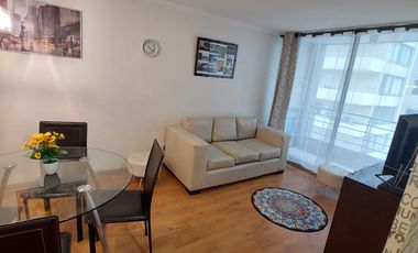 CENTRICO DEPTO METRO SANTA ANA 2 DORMITORIOS ESTACIONAMIENTO Y BODEGA