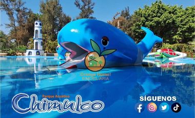 VENTA DE FAMOSO PARQUE ACUÁTICO CON AGUAS TERMALES EN VILLA CORONA