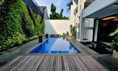 dijual Rumah Mewah 3 Lt cantik Asri, kolam renang private, Bebas Banjir di Komplek Exclusive Jl. Kemang Selatan, Kemang, Jakarta Selatan