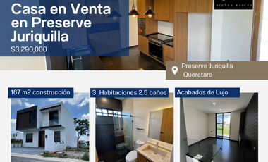 LUJOSA CASA EN PRESERVE JURIQUILLA | $3,290,000 | GRAN RESERVA | QUERETARO | ACABADOS DE LUJO