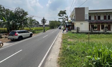Tanah Premium SHM Tepi Jl Pandowoharjo Utara Resto Jejamuran - Bisa Cash Tempo