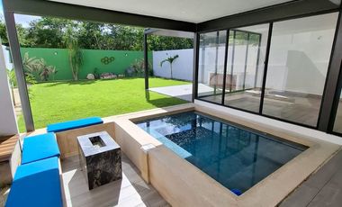 CASA EN VENTA EN CAMPO DE GOLF PROVINCIA MERIDA DISEÑO INNOVADOR