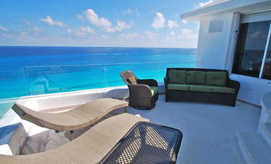 Espectacular PH frente al mar en Cancún