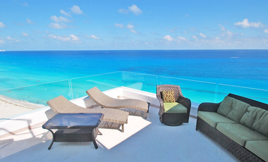 Espectacular PH frente al mar en Cancún