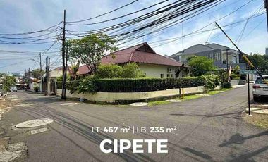 rumah hoek di cipete dekat MRT lingkungan aman dan jalan lebar shm jakarta selatan