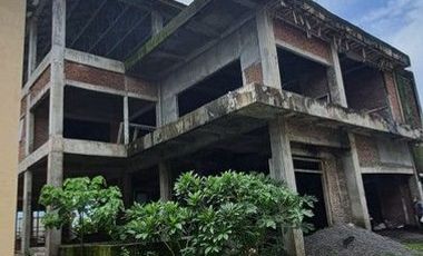 Freehold - Prime 543 sqm Land with Stunning Garuda Wisnu Kencana View & 80% Completed 3-Storey Home on it at an Exclusive Gated Community - BALI