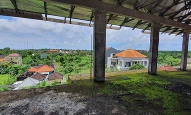 Freehold - Prime 543 sqm Land with Stunning Garuda Wisnu Kencana View & 80% Completed 3-Storey Home on it at an Exclusive Gated Community - BALI