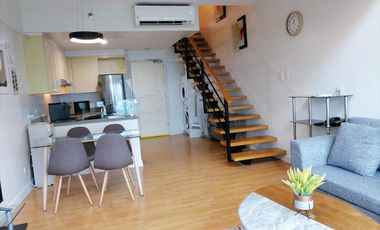 Clean Title RFO Furnished 2BR Loft Unit with Balcony & Parking FOR SALE at West Tower One Rockwell Makati