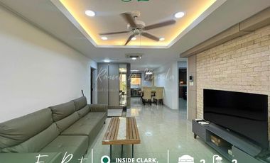 2-Bedroom, 2-Bathroom Condo Unit for Rent located inside Clark Freeport Zone, Pampanga