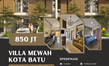Dijual Villa Baru Mewah di Kota Wisata Batu!