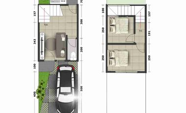 Rumah 2 Lantai indent harga 1 lantai di Cihanjuang