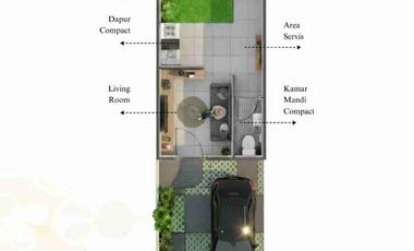 Rumah indent Cihanjuang harga 297 juta cash