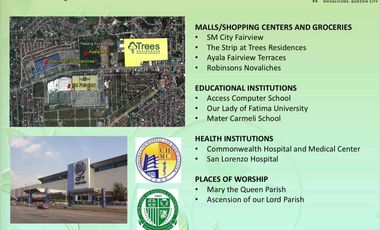 Trees Residences beside SM City Fairview and the upcoming MRT-7 station!