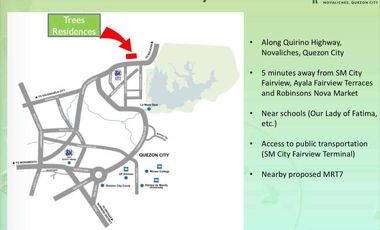 Trees Residences beside SM City Fairview and the upcoming MRT-7 station!