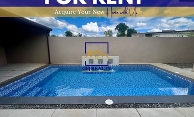 For Rent Modern 4 Bedrooms with Big Swimming Pool in Angeles City Pampanga Near Clark, Korea Town and Rickwell