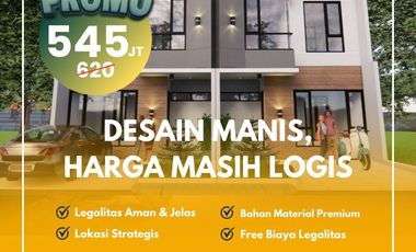 Rumah 2 Lantai Harga Diskon dekat Cipageran Cimahi Tanpa DP Cicilan FLAT