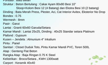 Rumah 2 Lantai Harga Diskon dekat Cipageran Cimahi Tanpa DP Cicilan FLAT