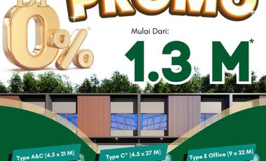 Gudang Multiguna Dicikarang, Ruko Bizhub Riverdale Promo dp 0%