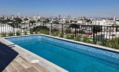 Departamento en renta con alberca a estrenar en La Moderna