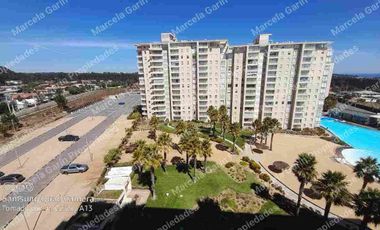 Arriendo Departamento Temporal en Laguna Vista Algarrobo con Vista Al Mar para 6 personas