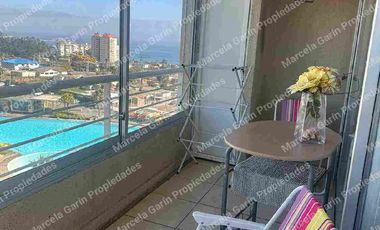 Arriendo Departamento Temporal en Laguna Vista Algarrobo con Vista Al Mar para 6 personas