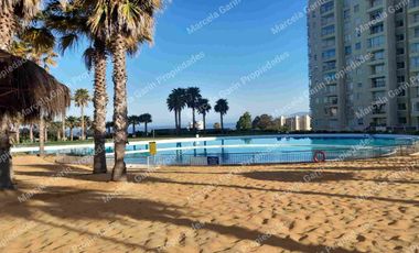 Arriendo Departamento Temporal en Laguna Vista Algarrobo con Vista Al Mar para 6 personas