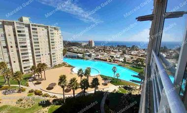 Arriendo Departamento Temporal en Laguna Vista Algarrobo con Vista Al Mar para 6 personas