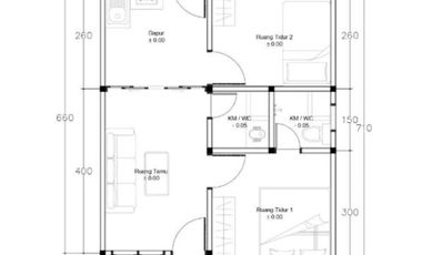 Jual Rumah Siap Huni Tipe 41 Punya 2 Kamar Tidur & 2 Kamar Area Strategis Cot Iri Ulee Kareng