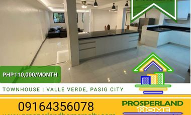 FOR RENT TOWNHOUSE IN VALLE VERDE PASIG CITY