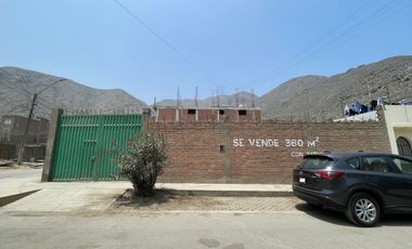 Terreno De 360 M2 En Ate - Gloria Baja