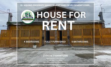 4 Bedrooms- Fully Furnished House for Rent in Brgy. Cuayan, Angeles