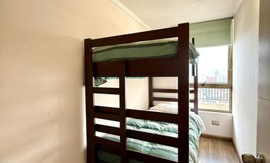 SE ARRIENDA DEPTO AMOBLADO EN EDIF. VISTA AZUL.