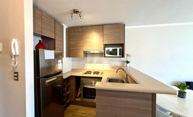 SE ARRIENDA DEPTO AMOBLADO EN EDIF. VISTA AZUL.