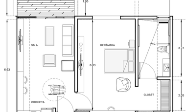 Departamento en renta especial en Zona Premium para Adultos Mayores - Casa Elite Cabo Norte