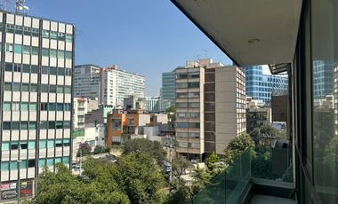 RENTA DE DEPARTAMENTO  SEMI AMUEBLADO NAPOLES  2 MINUTOS DE TORRE WTC Y CENTER PEPSI