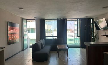 RENTA DE DEPARTAMENTO  SEMI AMUEBLADO NAPOLES  2 MINUTOS DE TORRE WTC Y CENTER PEPSI